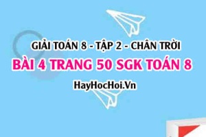 Bài 4 trang 50 Toán 8 Tập 2 Chân trời sáng tạo